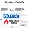 Signmission Fire Riser Inside OSHA Notice Sign, Plastic, 14in W x 10in L, 2PK OS-2PACK-NS-P-1014-L-12649 - alternate 3